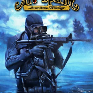 "Frogman" Tin Sign